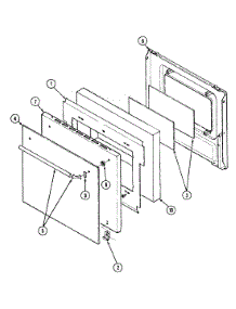 03 - Door Assembly-Lower (Series 01) parts for Magic Chef Oven 9854VPV from AppliancePartsPros.com