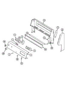 02 - Control Panel parts for Magic Chef Range C3521WRV from AppliancePartsPros.com