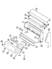 02 - Control Panel parts for Magic Chef Range C3581VRV from AppliancePartsPros.com