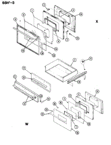 02 - Door / Drawer parts for Magic Chef Range S65HN-3LX from AppliancePartsPros.com