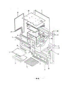 02 - Body-Upper parts for Magic Chef Range U22FN-2KX-BG from AppliancePartsPros.com