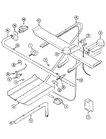 03 - Gas Controls parts for Magic Chef Range 4141WTA from AppliancePartsPros.com