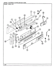02 - Control Panel (34Mx-5Tkxw) parts for Magic Chef Range 34MN-5TKXW from AppliancePartsPros.com