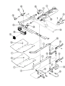 06 - Gas Controls (Lower) parts for Magic Chef Range 24FK-6CKXW from AppliancePartsPros.com