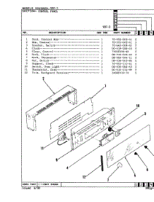 02 - Control Panel parts for Magic Chef Oven 90FN-3KW from AppliancePartsPros.com