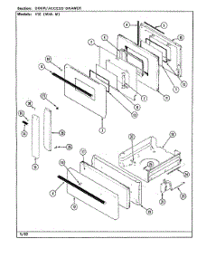 03 - Door / Drawer parts for Magic Chef Range 41EN-2W from AppliancePartsPros.com