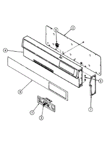 02 - Control Panel parts for Magic Chef Range 4121WRW from AppliancePartsPros.com