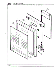 03 - Control Panel (Cm48f-14T-02) parts for Magic Chef Oven 54FN-5TXWM from AppliancePartsPros.com