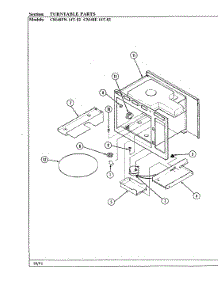 10 - Turntable (Cm48f-14T-02) parts for Magic Chef Oven 54FN-5TXWM from AppliancePartsPros.com
