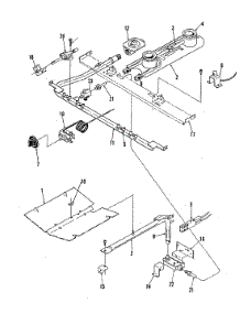 05 - Gas Controls (Lower) parts for Magic Chef Range 22FY-6KLXV8 from AppliancePartsPros.com