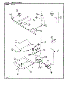 04 - Gas Controls parts for Magic Chef Range 34MA-3TKXW-ON from AppliancePartsPros.com