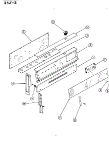 02 - Control Panel parts for Magic Chef Range 31JN-3KLX-ON from AppliancePartsPros.com