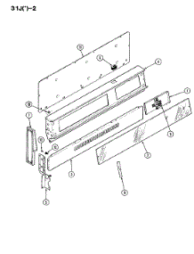 02 - Control Panel parts for Magic Chef Range 31JA-2KW-30 from AppliancePartsPros.com