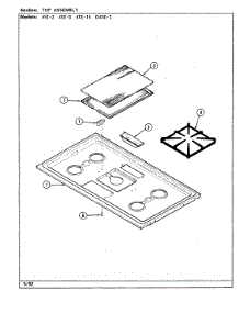 06 - Top Assembly parts for Magic Chef Range 41EN-3GKLW from AppliancePartsPros.com