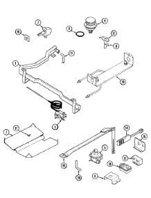 03 - Gas Controls parts for Magic Chef Range 61S04PAA from AppliancePartsPros.com