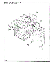 02 - Body / Control Panel parts for Magic Chef Range 41EK-14 from AppliancePartsPros.com