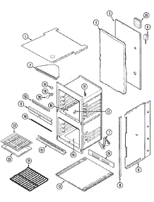 04 - Oven / Body parts for Magic Chef Oven 9222XUB from AppliancePartsPros.com