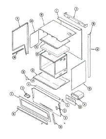 02 - Body (Upr) parts for Magic Chef Range 7458XUA from AppliancePartsPros.com