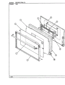 04 - Door parts for Magic Chef Oven 90HA-4KLX from AppliancePartsPros.com