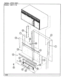 03 - Body-Upper parts for Magic Chef Range 24MN-7CKXWV8 from AppliancePartsPros.com