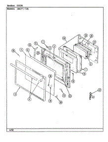 05 - Door parts for Magic Chef Range 24MN-7CKXWV8 from AppliancePartsPros.com