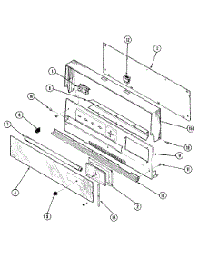 02 - Control Panel parts for Magic Chef Range 4251WRA from AppliancePartsPros.com