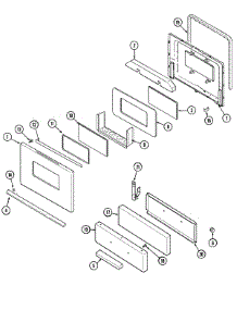 03 - Door / Drawer parts for Magic Chef Range 31315WAM from AppliancePartsPros.com