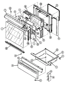 02 - Door / Drawer parts for Magic Chef Range 6458XRS from AppliancePartsPros.com