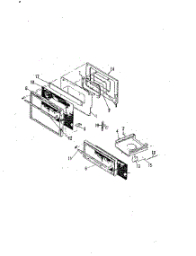 03 - Door parts for Magic Chef Range U31FN-92KLW from AppliancePartsPros.com