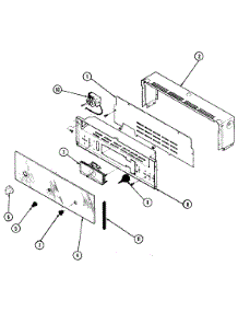 02 - Control Panel parts for Magic Chef Oven 9121WPA from AppliancePartsPros.com