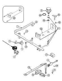 03 - Gas Controls parts for Magic Chef Range 6257XUW from AppliancePartsPros.com