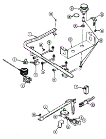 04 - Gas Controls (Electronic) parts for Magic Chef Range 3187VTV from AppliancePartsPros.com