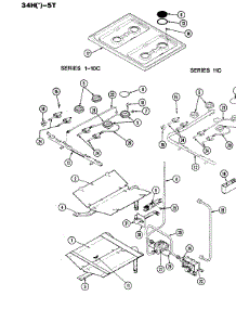 03 - Control Parts parts for Magic Chef Range U34HA-5TKXW from AppliancePartsPros.com