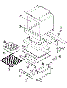 05 - Oven / Base parts for Magic Chef Range 3428PVA-D from AppliancePartsPros.com