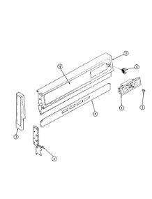 02 - Control Panel parts for Magic Chef Range 31HN-92LW from AppliancePartsPros.com