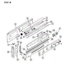 02 - Control Panel parts for Magic Chef Range 31JA-5KX from AppliancePartsPros.com