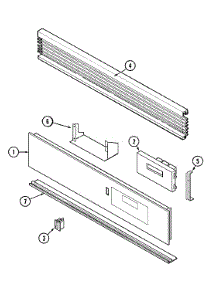 02 - Control Panel parts for Magic Chef Oven CGW3330ADW from AppliancePartsPros.com