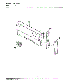 02 - Control Panel parts for Magic Chef Range U11JY-2KW from AppliancePartsPros.com