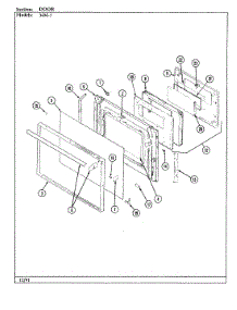 04 - Door parts for Magic Chef Range 34MN-3TKVW-EV from AppliancePartsPros.com