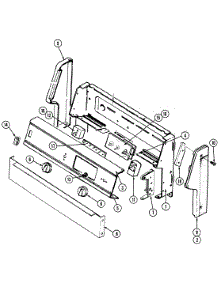 02 - Control Panel parts for Magic Chef Range 3422PRA from AppliancePartsPros.com