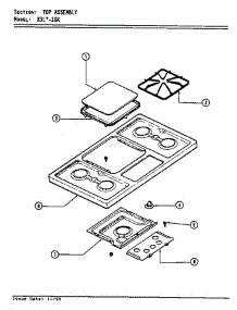 03 - Top Assy. parts for Magic Chef Cooktop 83LS-1GK from AppliancePartsPros.com