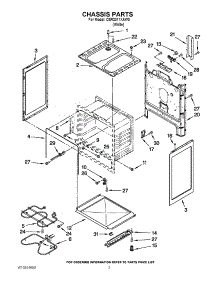 03 - Chassis Parts parts for Magic Chef Range CER3311XAW0 from AppliancePartsPros.com
