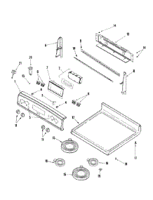 02 - Control Panel / Top Assembly parts for Magic Chef Range CER3735ACZ from AppliancePartsPros.com