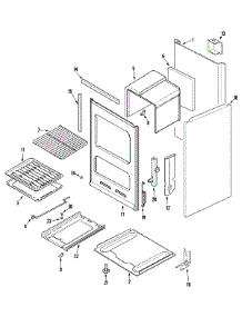 03 - Oven / Body parts for Magic Chef Range CPL1100ADW from AppliancePartsPros.com
