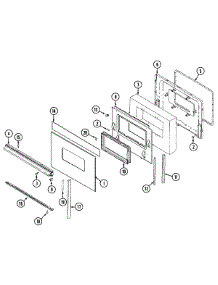 02 - Door parts for Magic Chef Range 5892VRV from AppliancePartsPros.com