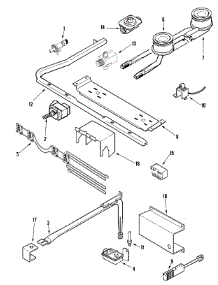 03 - Gas Controls parts for Magic Chef Range CGL1100ADW from AppliancePartsPros.com