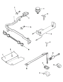 04 - Gas Controls parts for Magic Chef Range CGR1425ADS from AppliancePartsPros.com