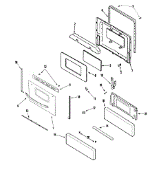 03 - Door / Drawer (Adh Adt) parts for Magic Chef Range CGR1425ADH from AppliancePartsPros.com