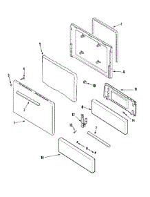 03 - Door / Drawer parts for Magic Chef Range CPR1100ADW from AppliancePartsPros.com