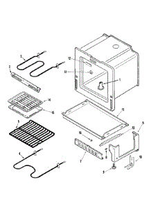04 - Oven / Base parts for Magic Chef Range CER1115AAH from AppliancePartsPros.com